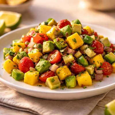 Avocado and mango salsa