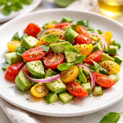 Avocado and tomato salad