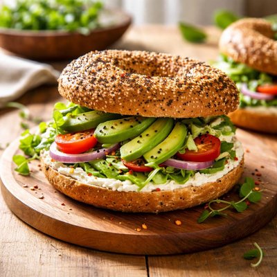 Avocado bagel