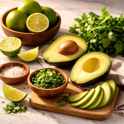Avocado lime and clilantro