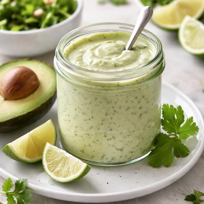 Avocado lime ranch dressing