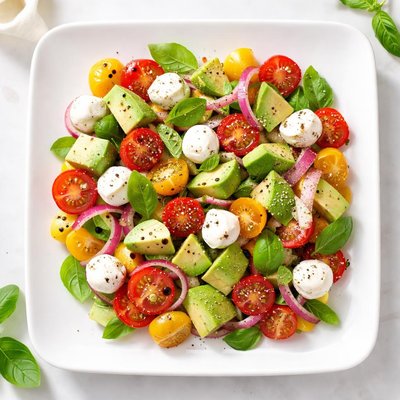 牛油果莫扎里拉沙拉