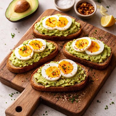 牛油果酱蛋三明治