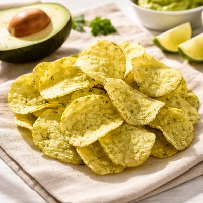 Avocado potato chips