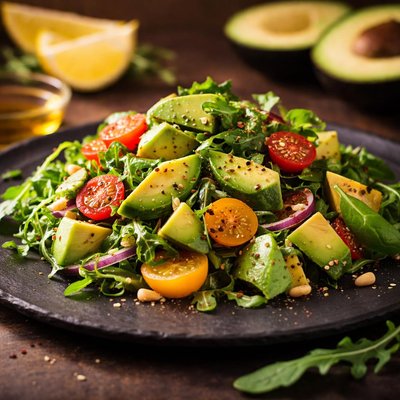 Avocado salad with lemon