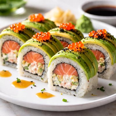 Avocado salmon roll
