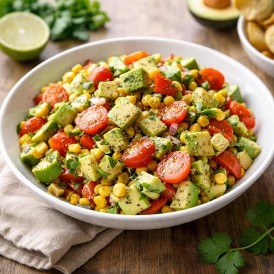 Avocado salsa salad