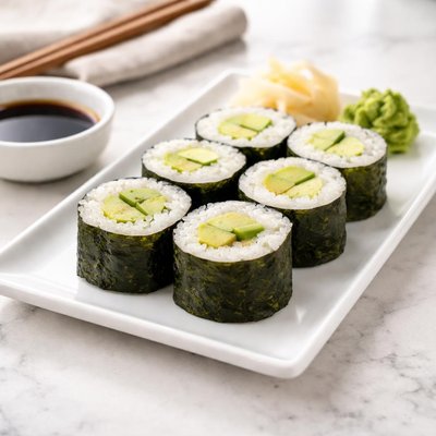Avocado sushi maki