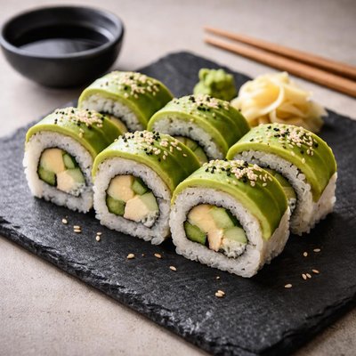 Avocado sushi rolls