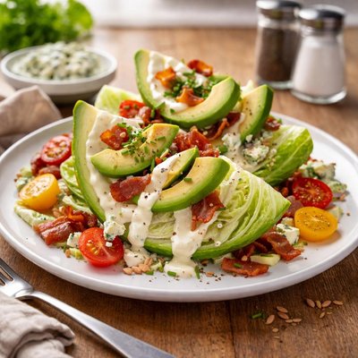 Avocado wedge salad