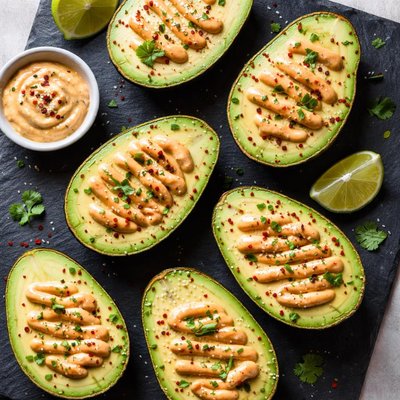 Avocado with spicy mayo