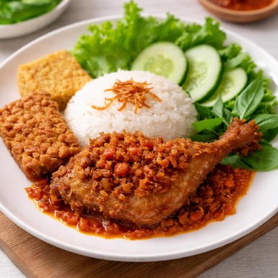 Ayam penyet president