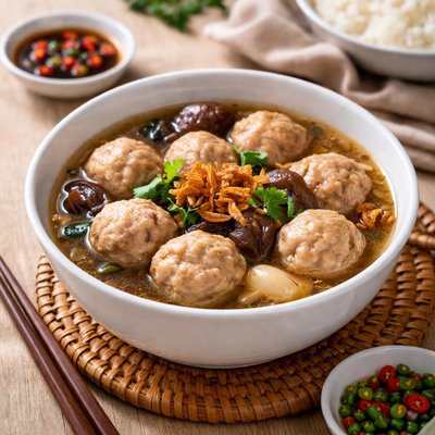 Ba kut teh meat balls