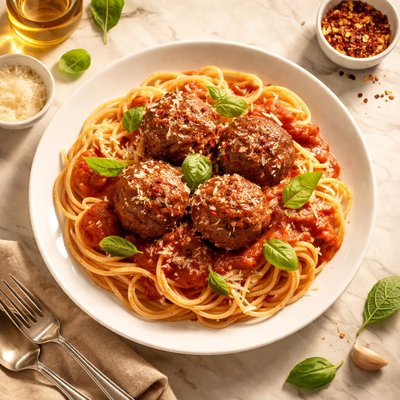 Babbo meatball and spagetti