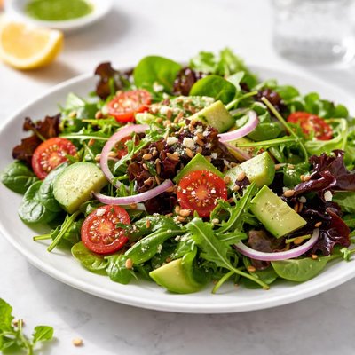 Baby greens salad