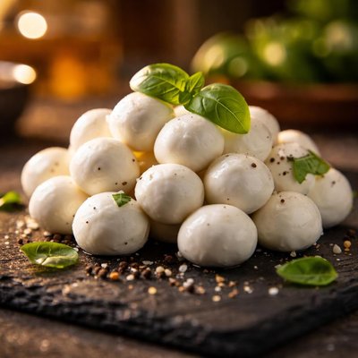 Baby mozzarella cheese