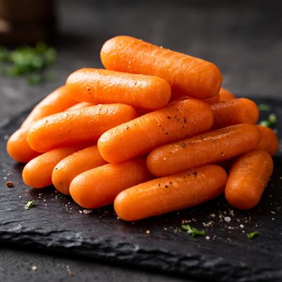 Baby peeled carrots