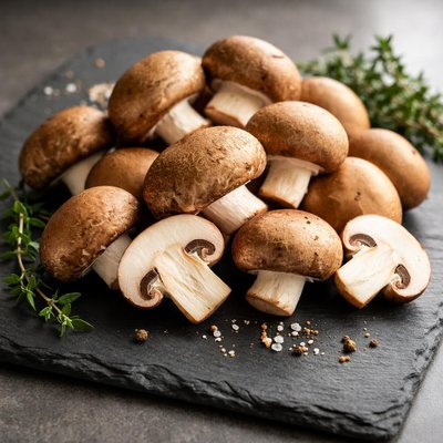 Baby portobello mushroom