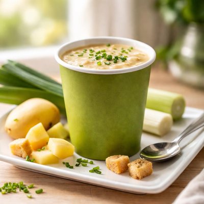Bachelor cup a soup potato leek