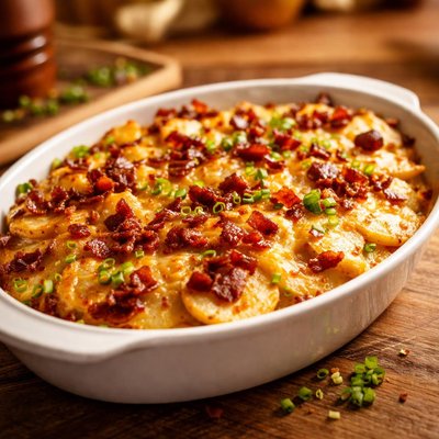 Bacn cheese potato scallop