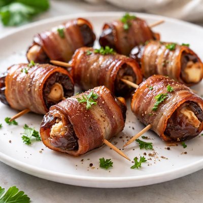 Bacon-wrapped date
