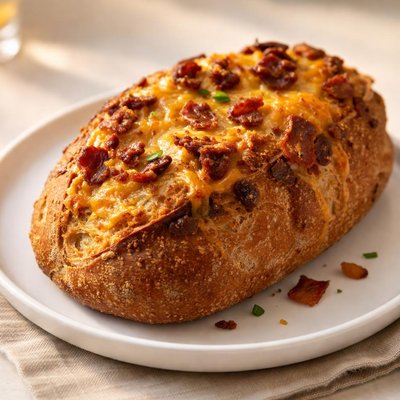 Bacon and cheddar sourdough
