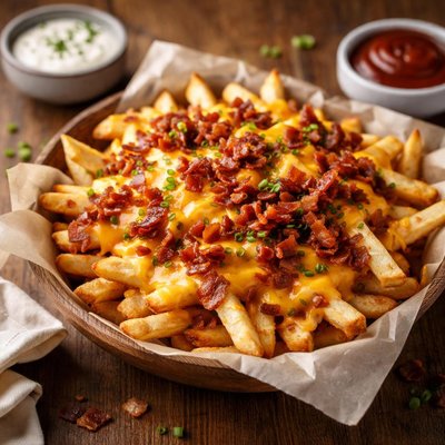 Bacon and cheese fries