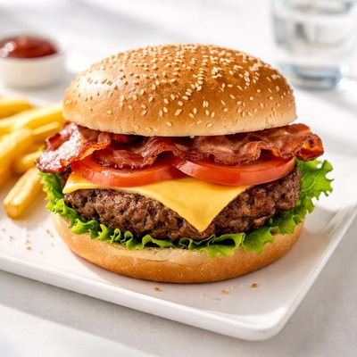 Bacon and cheese quarter pounder