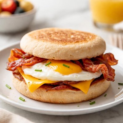 Bacon and egg muffin