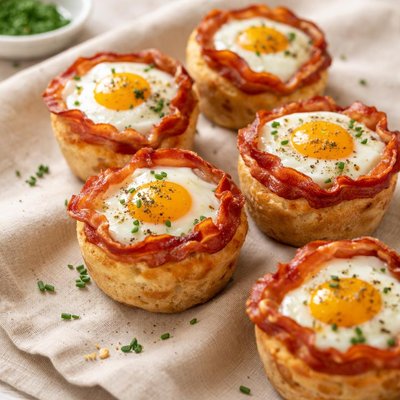 Bacon and egg muffins