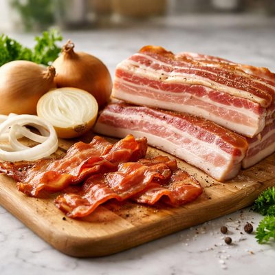 Bacon and onion