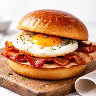 Bacon ans egg sandwich