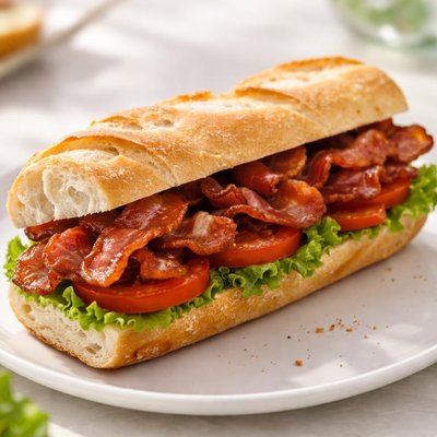 Bacon baguette
