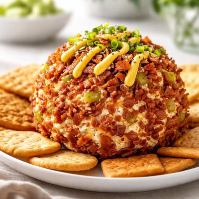 Bacon burger cheese ball