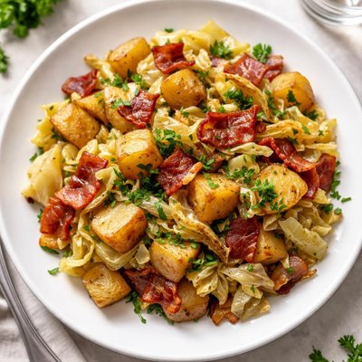 Bacon cabbage potato