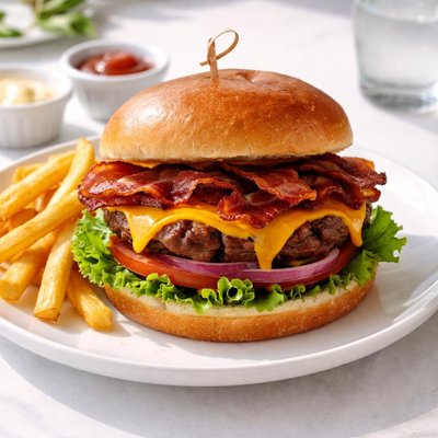 Bacon cheddar burger