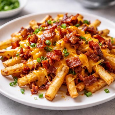 Bacon cheese fries