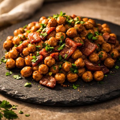 Bacon chickpeas
