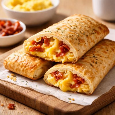 Bacon egg and cheese hot pocket