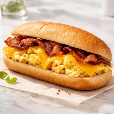 Bacon egg and cheese roll