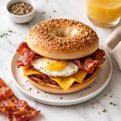 Bacon egg cheese sandwich