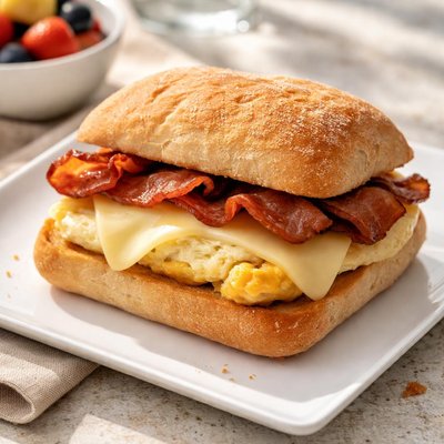 Bacon gouda sandwhich