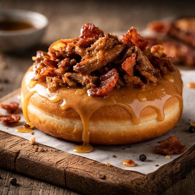 Bacon maple duck donut