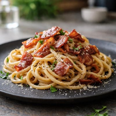 Bacon pasta