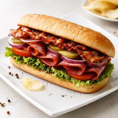 Bacon salami sub