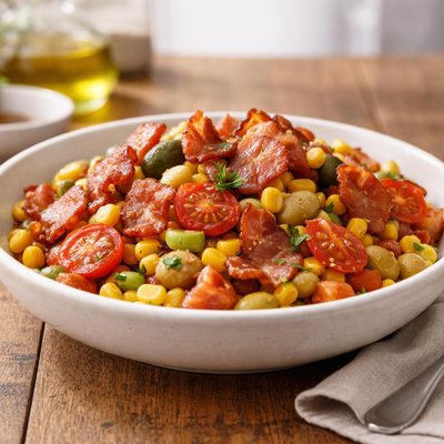 Bacon succotash