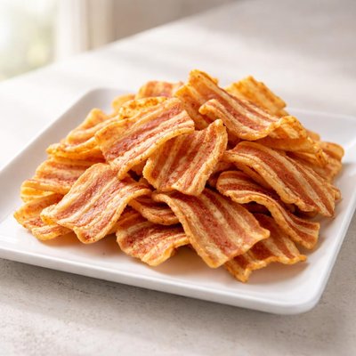 Bacon wavy chips