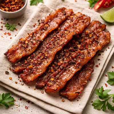Bacon with extra spice