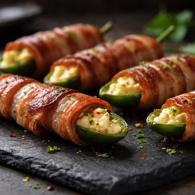 Bacon wrapped jalapeno