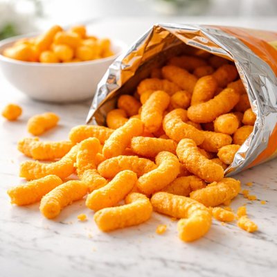Bag crunchy cheese doodle
